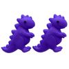 Bluebubble Mini RAWR Purple T Rex Dinosaur Stud Earrings on Gift Card