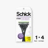 Schick Hydro Slim Head Sensitive Razor for Men — Razor for Men Sensitive Skin, Thin Razor with 4 Razor Blades