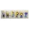 Preiser 10035 Track Maintenance Gang (6) with Tools Exclusive Figure Set