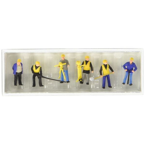Preiser 10035 Track Maintenance Gang (6) with Tools Exclusive Figure Set