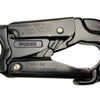 ProClimb Forged Aluminum Double-Lock Gate Captive Eye Snap Hook 27 kN - Black