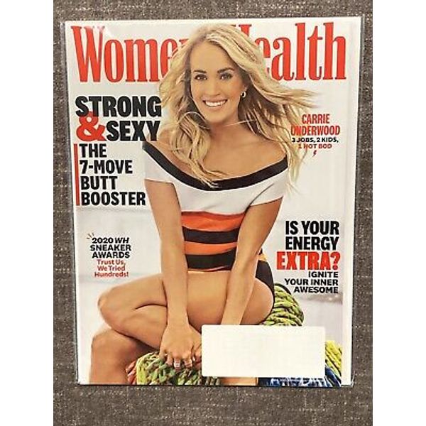 Women's Health Magazine April 2020 Carrie Underwood Cover/Article Strong/Sexy