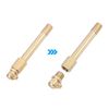 uxcell Brass Straight Grease Fitting G1/8 Thread 85mm Length Hydraulic Grease Fitting Accessories, 2Pcs