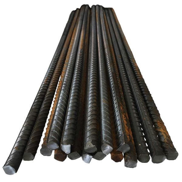 Reinforcing Steel Bar for Concrete Rebar Reinforcement - 8mm 10mm & 12mm ø - High Tensile Ribbed Metal Rod, 2 Lengths (5, 12mm x 1000mm)