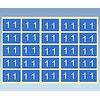 Color Number Label 50x50mm 1 CNL-S