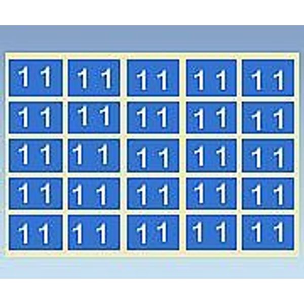 Color Number Label 50x50mm 1 CNL-S