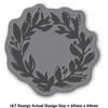 Azeeda A7 'Laurel Wreath' Unmounted Rubber Stamp (RS00010977)