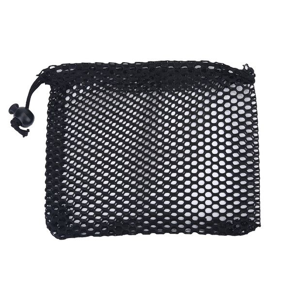 Dilwe Golfball Tasche, Golfball Mesh Netze Tasche mit Kordelzug Aufbewahrungstasche für Golfbälle (S)