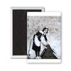Chamber Maid - 3x2 inch Fridge Magnet - large magnetic button