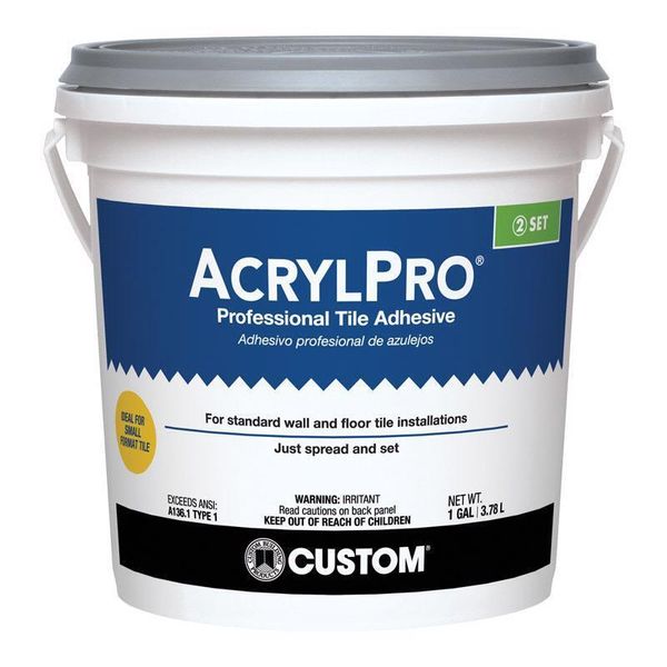 Custom Building Products ARL40001-2 Ceramic Tile Adhesive 1 gal. (Pack of 2)