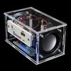 ieron Bluetooth Speaker DIY Production Kit Mono Mini Amplifier With Spectrum Electronic Component Audio Kit Acrylic Shell Creative Production