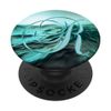 R Teal Beach Ocean Waves Sunset Lake Monogram Initial Letter PopSockets Swappable PopGrip