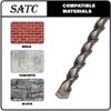 10PC 5/32" X6" Drill Bit Set SDS Plus Rotary Hammer Concrete Masonry Carbide Tip
