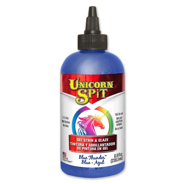 Unicorn Spit Gel Stain & Glaze, Blue Thunder, 8