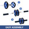 2 In1 Ab Roller Wheel Kit &Knee Pad For Home Gym Strength Training