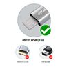 GHNTJAP Micro USB Cable, 6.6 ft (2 m), Micro USB Cable, QC3.0 Rapid Charging, Data Transfer, Android Charging Cable, Compatible with Android Smartphones, Durable Nylon