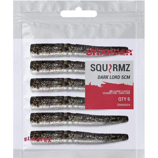 Korum Snapper Squirmz Dark Lord 5cm Qty 6 (z0660024)