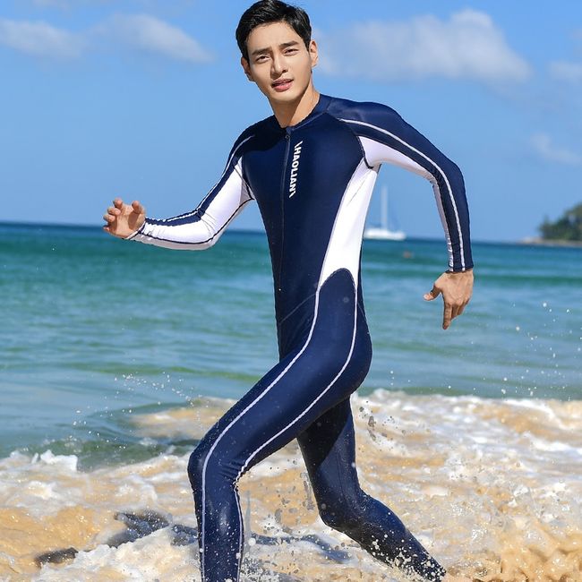 Short Sleeve Swimsuit Man Shirt+Shorts Swimwear High Waist Sailing Clothes  Drysuit Plus Size Bathing Suits Rashguard Korean