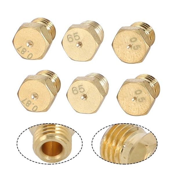 Propane Gas Jet Water Heater Nozzle Set 6PCS LPG Conversion Kit for Cookers