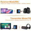 DC 5V Wireless 5.0 Audio Receiver Display Screen RCA AUX Transmitter  Black