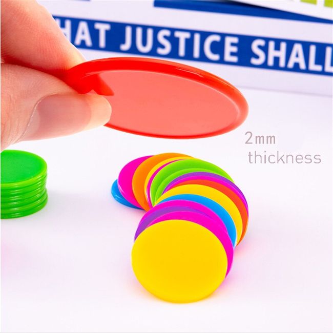 100pieces Diameter 15*5mm Wooden Pawn Game Pieces Colorful Chess