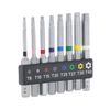 Takagi Earth Man Hexagonal Drill Bit Set, 0.3 inch (6.35 mm), 8 Bit Set