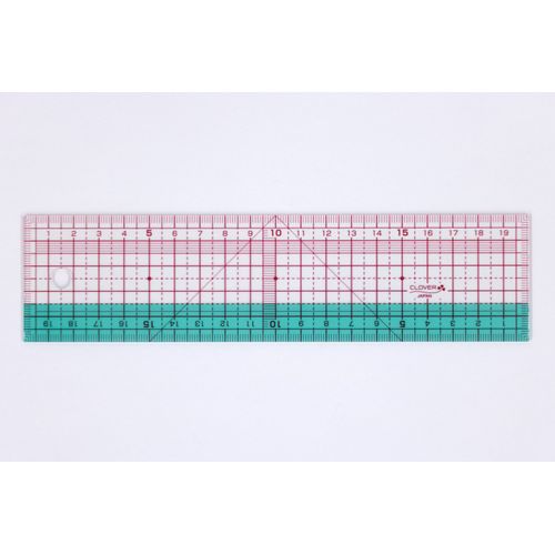 クロバー(Clover) ソーイング用品 方眼定規 20cm 25-054