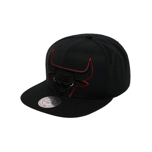 Mitchell & Ness BH72Q2 Snapback Cap Chicago Bulls Schwarz, Size:ONE Size