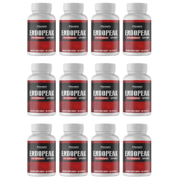 Endopeak Peak Performance Supplement 12 Bottles 1080 Capsules