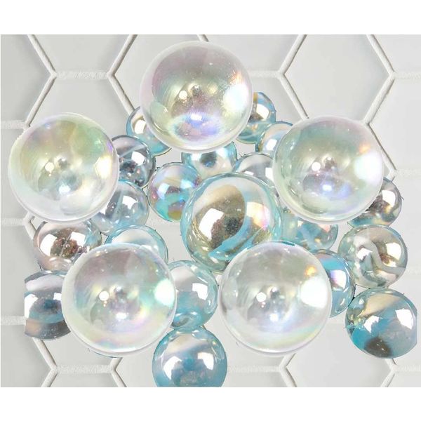 Domestic Glass Marbles 100 Set o-rorakuria-ma-buru (Glossy Clear) 100 Pack of Japan maker glass marble