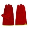 ACE AG4815 Red Cow Split Leather Gloves, Oil, Outer Stitching, Inner Cotton, Size M