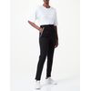 ONLY Women's Onlpoptrash Easy New Sporty Tape Petit Trousers, Black/detail: balm green + cloud dancer + stone