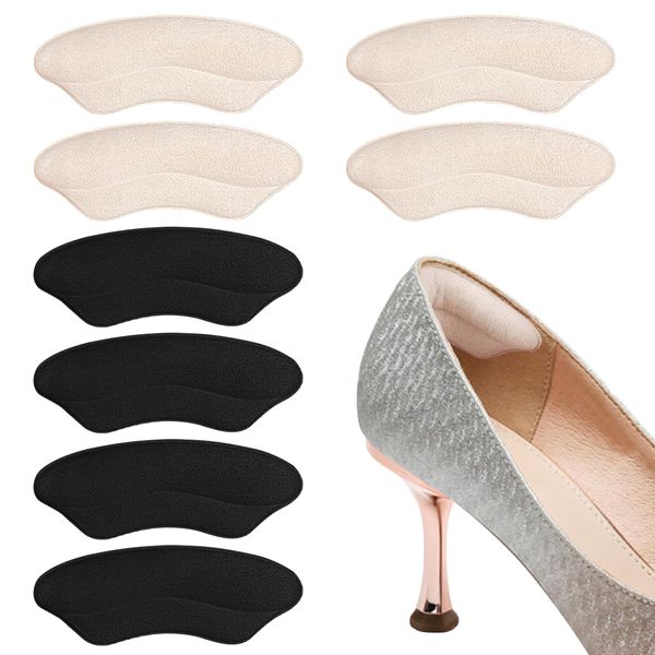 Heel Prevents Shoe Blisting, Size Adjustment, Prevents Shoes from Slipping, Tongue Pads, Heel Protection, Heel Cushion, Anti-Slip, Pumps, Anti-Slip, Anti-Slip, Pumps and Paka-Paca Prevention, Includes Adhesive Seals, Unisex, Set of 4 Pairs