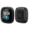 Yolin [2-Pack] All-around TPU Screen Protector Compatible with Fitbit Versa 3, Soft Protective Case For Fitbit Versa 3 (1 Black + 1 Transparent)