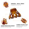 Kavya 14 Pcs Small Claw Clips Stylish Grip Octopus Mini Hair Clips for Fine Hair Plastic Non-Slip Hair Claw Clip Hairstyling Accessories for Women Girls(4CM Multicolor)