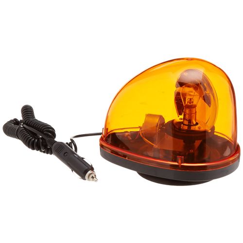 Buyers Products RL650A Halogen Revolving 5.5 Inch Light, Flashing Warning Safety Lights, Construction Vehicle Lights, Work Trucks, Tear Drop Shaped Light, Beacon Light, Amber