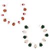 Mud Pie Crochet Christmas Garland, Tree, 60" x 5"