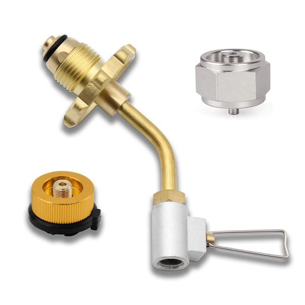 Brass 3 in 1 Propane Refill Adapter|MAPP,Butane Butane and Isobutane Refill Adapter