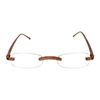 Calabria Flexie Low Profile 714 Reading Glasses&Slim Case+.75 Root Beer Brown