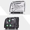Chrome Headlights Conversion Kit Fit For 99-04 Ford Super Duty Truck Excursion