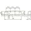 White graphite Bass guitar top nut 4 string 38mm x 6mm