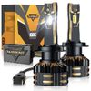 AUXBEAM H7 LED Headlight Bulbs High/Low Beam 120W 6500K 25000LM+Canbus Decoder