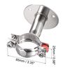 sourcing map Wall Mount Ceiling Mount Pipe Support, 304 Stainless Steel Adjustable Pipe Strap Clamp for 42-45mm Pipe