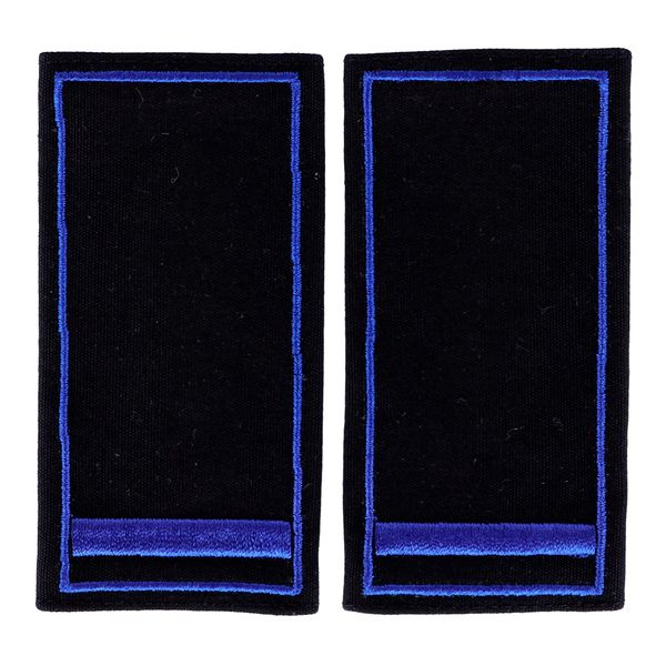 RescPol Schulterschlaufen 1 Balken blau + Paspel