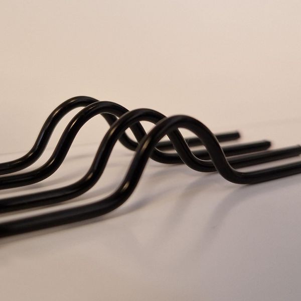 100 x 64mm Black Calendar Wire Hangers/Hooks
