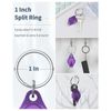 100PCS UV Mini Keychain LED Flashlight Portable Key Ring Light Torch Black Light