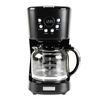 Haden Coffee Machine, 12 Cup Programmable Drip Coffee Maker, Black & Chrome