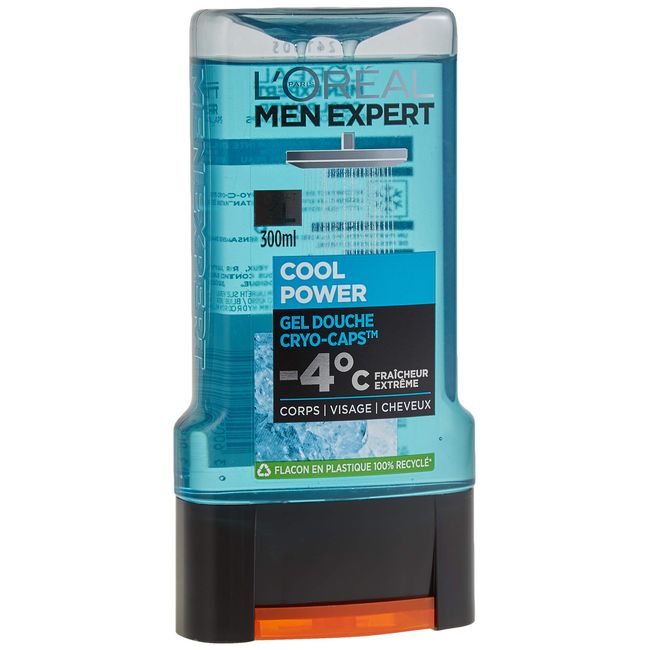 L'Oréal Men Expert Cool Power Extreme Freshness Shower Gel for Men 300 ml - Pack of 1