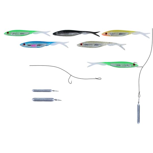 Drop Shot Kit including Leader, and Weights