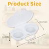 Reusable Poached Egg Maker Microwave Egg Cooker, Double Cups Egg Boiler Breakfast Cookware for Kitchen Gadgets (1 Pcs)